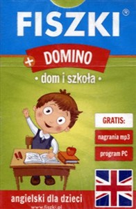 Obrazek Fiszki obrazkowe + Domino - Dom i szkoła - j. angielski