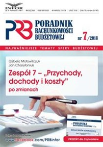 Obrazek Zespół 7 - Przychody,dochody i koszty po zmianach Poradnik Rachunkowości Budzetowej 7/2018