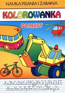 Bild von Nauka pisania i zabawa Pojazdy Kolorowanka