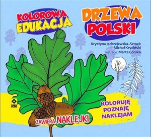 Obrazek Kolorowa edukacja Drzewa Polski naklejki