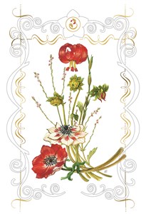 Obrazek Karnet kwiaty lilie 12x18 + koperta
