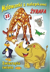 Obrazek Malowanki z nalepkami - Zwierzęta świata Żyrafa