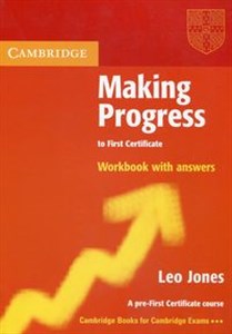 Bild von Making Progress to First Certificate Workbook with Answers