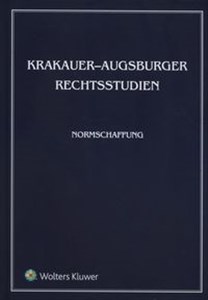 Bild von Krakauer-Augsburger Rechtsstudien Normschaffung