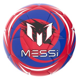 Obrazek Piłka futbolowa czerwono-granatowa Messi