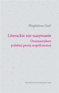 Obrazek Literackie nie-nazywanie Onomastykon polskiej prozy współczesnej