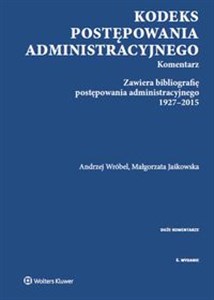 Bild von Kodeks postępowania administracyjnego Komentarz Zawiera bibliografię postępowania administracyjnego 1927-2015
