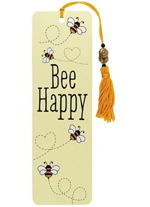 Bild von Zakładka do książki Bee Happy Peter Pauper Press Wstążka z frędzlem i koralikiem