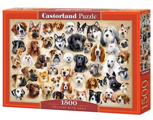 Bild von Puzzle 1500 Kolaż z psami C-151943-2