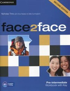 Bild von face2face Pre-Intermediate Workbook with key