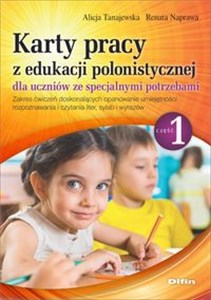 Obrazek Karty pracy z edukacji polonistycznej dla uczniów ze specjalnymi potrzebami. Część 1 Zakres ćwiczeń doskonalących opanowanie umiejętności rozpoznawania i czytania liter, sylab i wyrazów