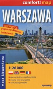 Bild von Warszawa comfort! map laminowana mapa kieszonkowa 1:26 000