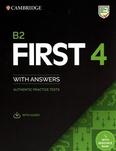 Bild von B2 First 4 Student's Book with Answers with Audio with Resource Bank  Authentic Practice Tests