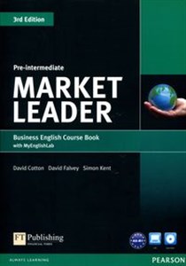 Obrazek Market Leader 3Ed Pre-Intermed SB +DVD +MyEngL Busines English Course Book with MyEnglishLab