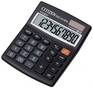 Bild von Kalkulator biurowy Citizen SDC-810BN czarny