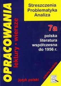 Bild von Opracowania 7a Polska literatura współczesna do 1956 r. Liceum technikum