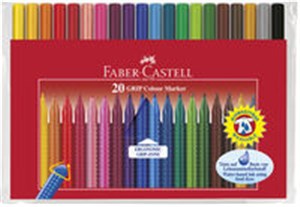Obrazek Flamastry Faber-Castell Grip 20 kolorów w etui