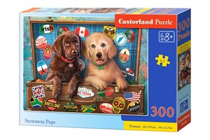 Obrazek Puzzle Stowaway Pups 300