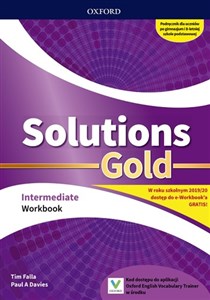 Obrazek Solutions Gold Intermediate Workbook Szkoła ponadpodstawowa
