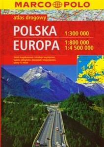 Obrazek Polska atlas drogowy 1:300 000 Europa 1:800 000