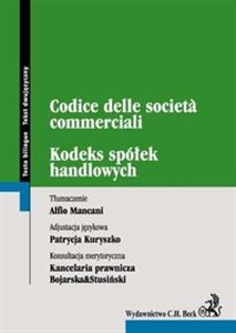 Bild von Kodeks spółek handlowych Codice delle societe commerciali Tekst dwujęzyczny