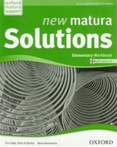 Obrazek New Matura Solutions Elementary Workbook with CD