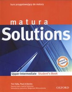 Obrazek Matura Solutions Upper Intermediate Students book Kurs przygotowujący do matury