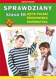 Obrazek Sprawdziany Klasa 3 Język polski, środowisko, matematyka