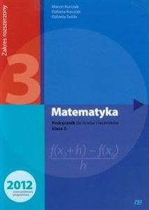 Bild von Matematyka 3 Podręcznik Zakres rozszerzony Szkoła ponadgimnazjalna
