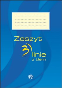 Bild von Zeszyt 3 linie z tłem niebieski