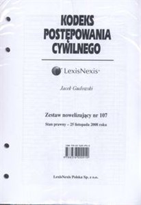 Obrazek Kodeks Postępowania Cywilnego Zestaw nowelizujący nr 107