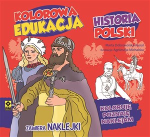 Obrazek Kolorowa edukacja Historia Polski Naklejki