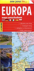 Obrazek Europa mapa samochodowa 1:4 500 000