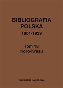 Bild von Bibliografia polska 1901-1939 Tom 18