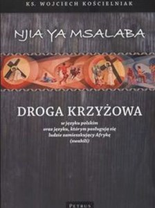 Obrazek Droga Krzyżowa w języku polskim oraz języku, którym posługują się ludzie zamieszkujący Afrykę (swahili)