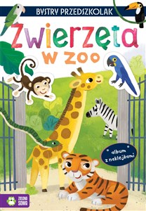 Obrazek Bystry przedszkolak Album z naklejkami Zwierzęta w zoo