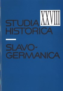 Bild von Studia Historica Slavo Germanica XXVIII