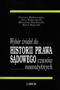 Bild von Wybór źródeł do Historii Prawa Sądowego czasów nowożytnych