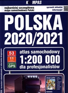 Bild von Polska 2020/2021 Atlas samochodowy dla profesjonalistów 1: 200 000