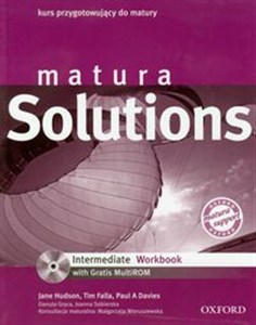 Obrazek Matura Solutions Intermediate Workbook z płytą CD Kurs przygotowujący do matury