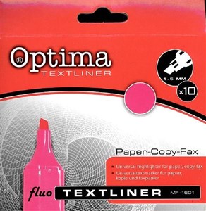 Bild von Zakreślacz Optima Textliner Fluo różowy 10 sztuk