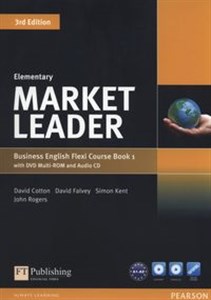 Obrazek Market Leader Elementary Flexi Course Book 1+CD +DVD