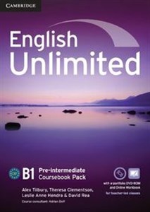 Obrazek English Unlimited Pre-intermediate Coursebook with e-Portfolio and Online Workbook Pack