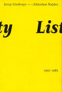 Obrazek Listy 1957-1985 Jerzy Giedroyć Zdzisław Najder