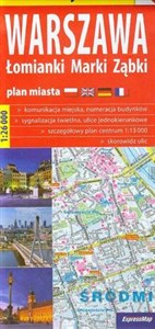 Obrazek Warszawa Łomianki Marki Ząbki plan miasta 1:26 000