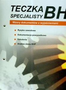 Obrazek Teczka specjalisty BHP Wzory dokumentów z wyjaśnieniami z płytą CD