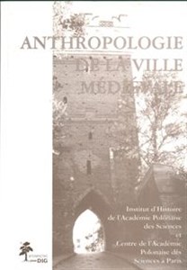 Bild von Anthropologie de la ville medievale
