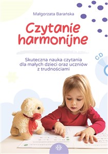 Obrazek Czytanie harmonijne z płytą CD Skuteczna nauka czytania dla małych  dzieci oraz uczniów z trudnościami