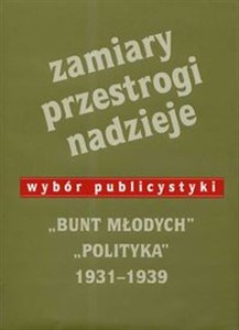 Obrazek Zamiary Przestrogi Nadzieje Bunt Młodych Polityka 1931-1939