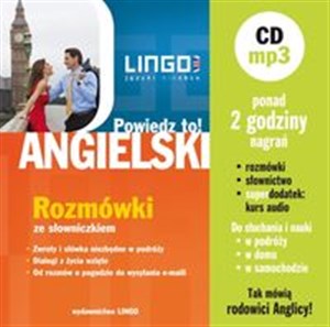 Bild von Angielski Rozmówki + konwersacje CD mp3 Rozmówki polsko-angielskie ze słowniczkiem i audiokursem MP3